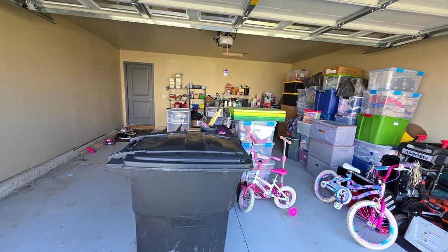 Garage shelving — Before