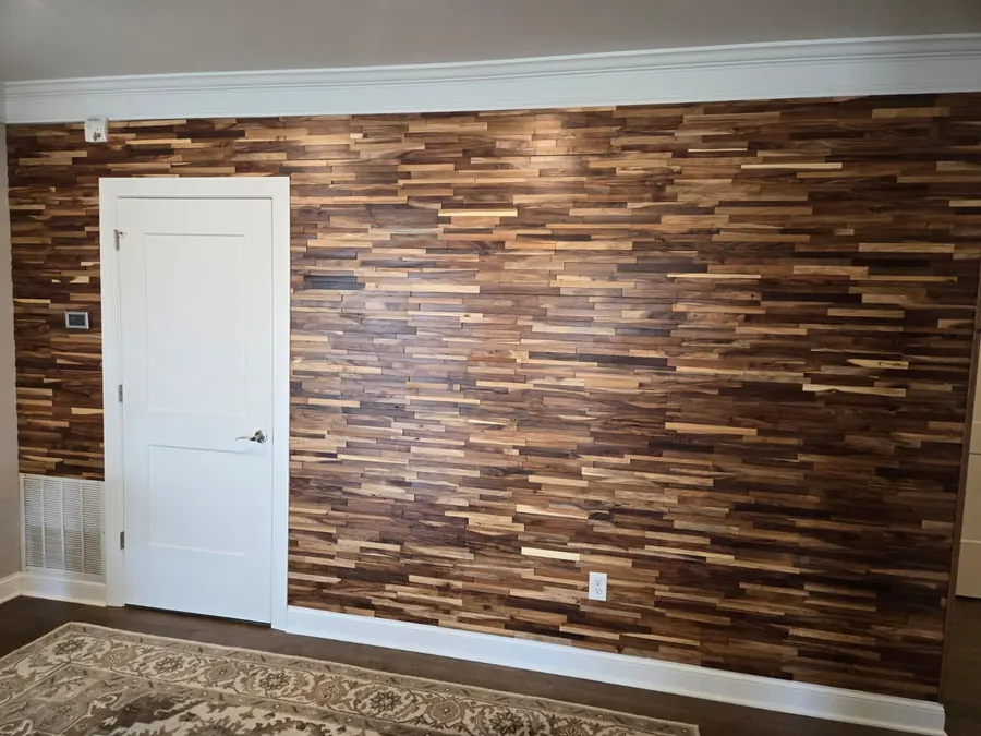 Wood Accent Wall — After